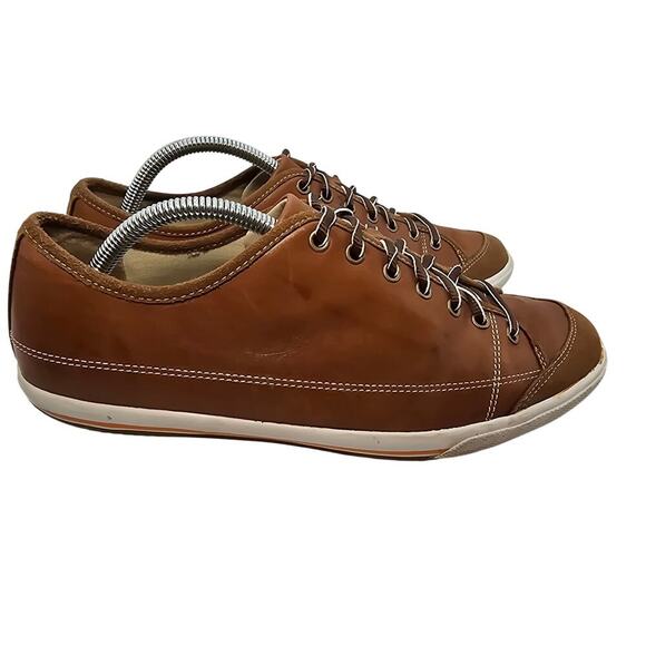 Cole Haan K-10 Low Profile  Brown Leather Sneakers Nike Air Soles Mens 10.5 - Picture 5 of 9